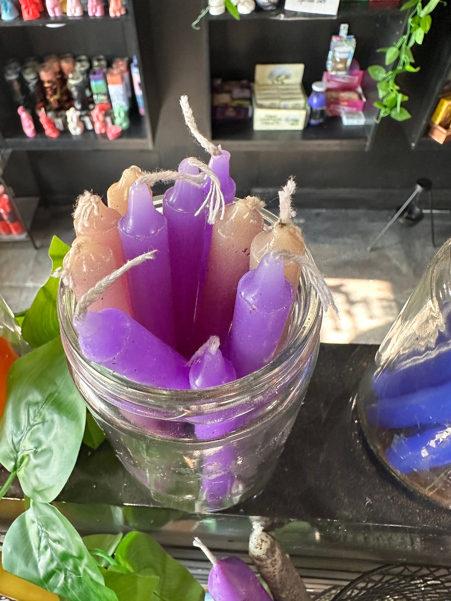 Purple Chime Candles