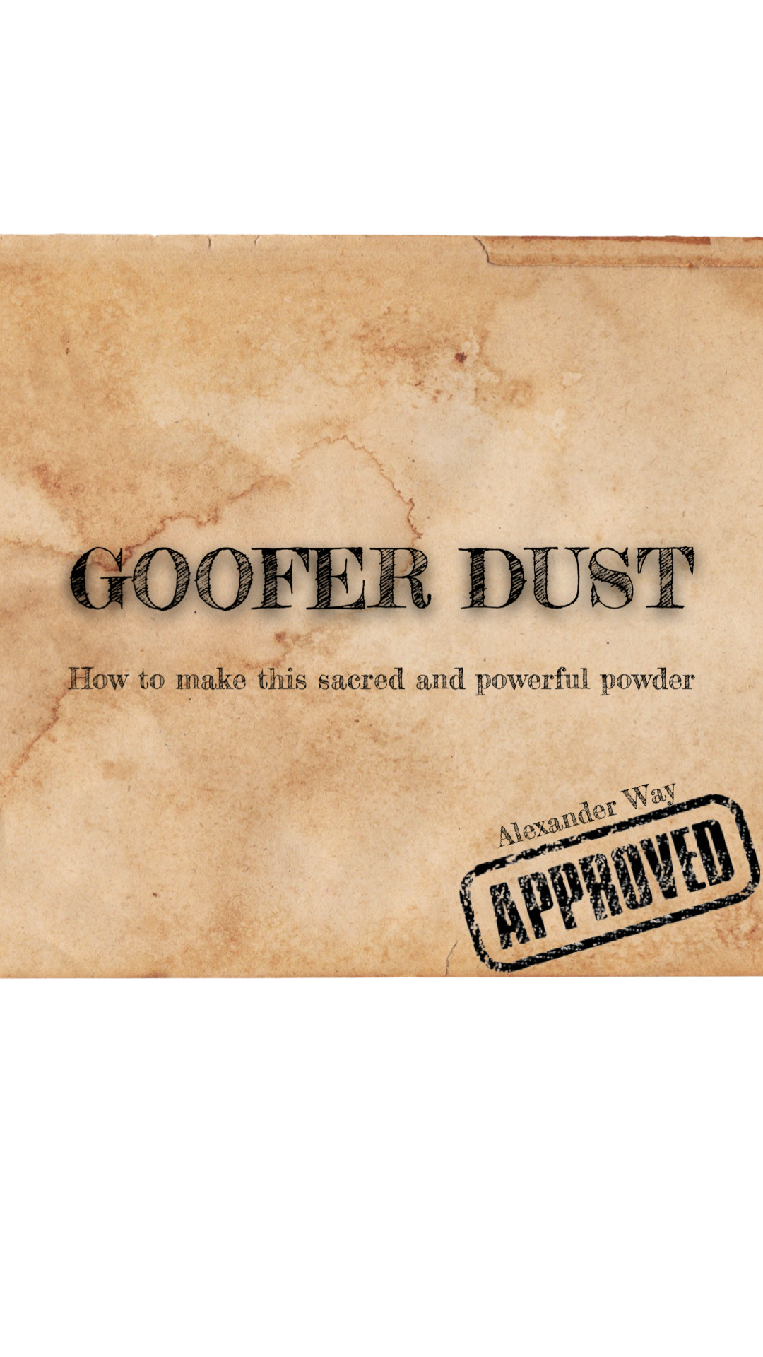 Goofer Dust Recipe